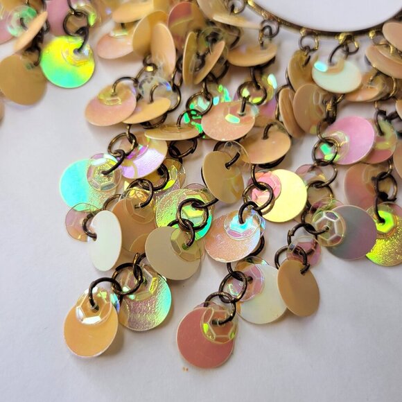 Pink Tassel Fun Chandelier Earrings - Picture 6 of 8